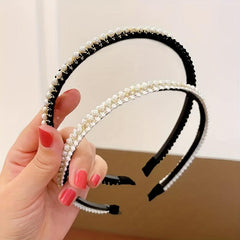 Vintage Faux Pearl Headband for Wedding