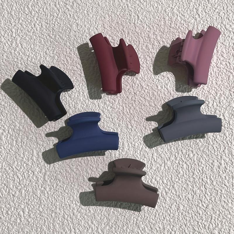 6pcs Frosted Hair Clips For Women Large Hair Clip Backe Head Clip