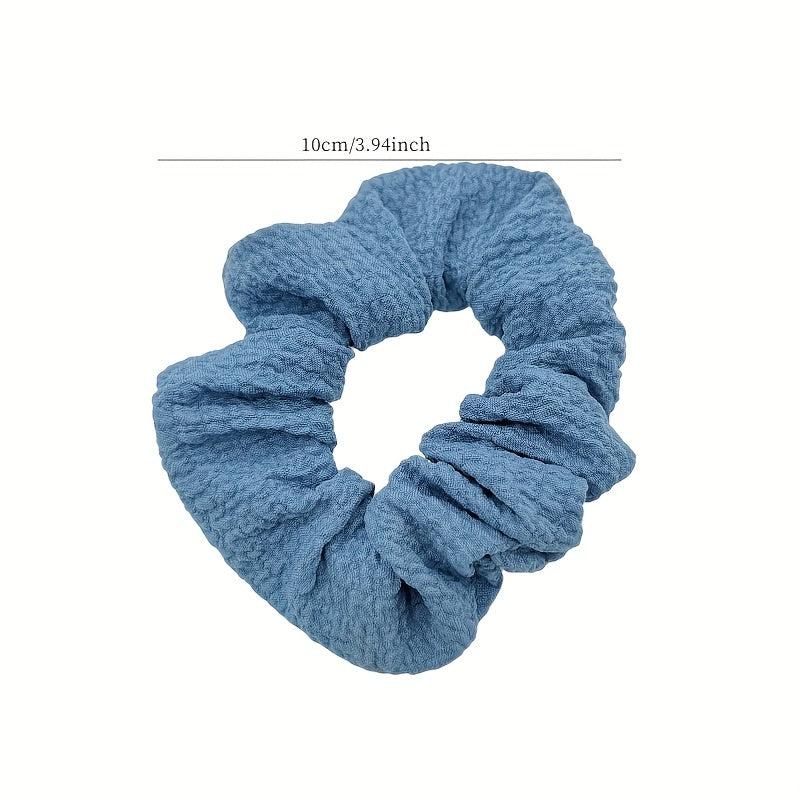 4PCS Fabric Hair Tie Elastic Scrunchie Seamless Hair Rope Accessories