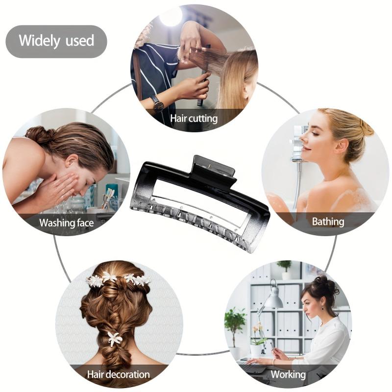 4pcs Nonslip Shark Claw Hair Claw Clip Ponytail Holder for Women Girls