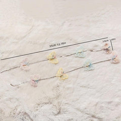 Colorful Butterfly Head Piece Flower Tassel Hair Accessories for Women