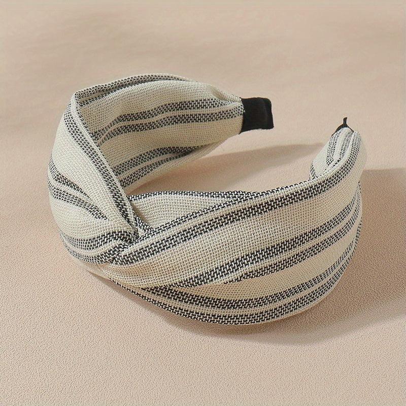 Checkered Bow Headband Sweet Headdress Hair Accessories for Women Girls