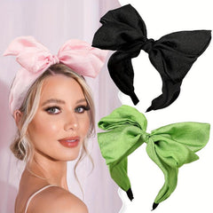 Large Bowknot Headband Wide Hair Band For Women Girls