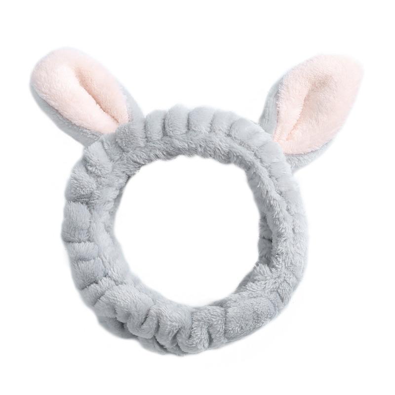 Easter Rabbit Ear Headband Wash Face Makeup Spa Hair Band Headwrap