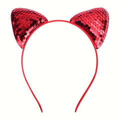 Cat Ears Sequin Headband for Kids Birthday Party