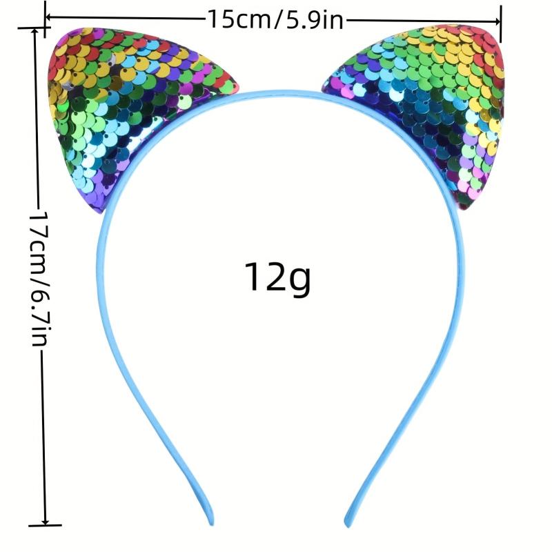 Cat Ears Sequin Headband for Kids Birthday Party