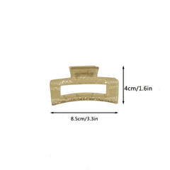 5pcs Strong Hold Hair Claw Clips Transparent & Solid Hair Jaw Clamp