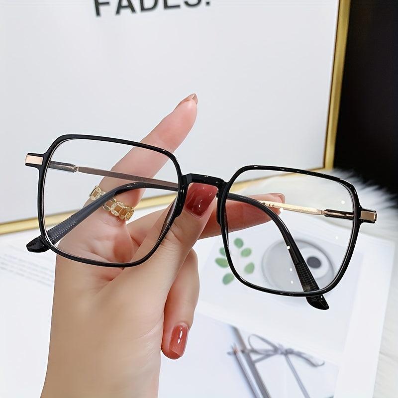Jelly Anti Light Glasses Square Clear Lens Glasses