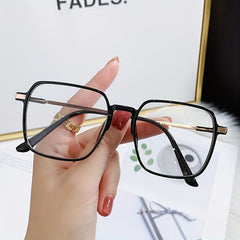 Jelly Anti Light Glasses Square Clear Lens Glasses