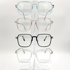 Jelly Anti Light Glasses Square Clear Lens Glasses