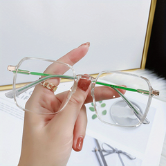 Jelly Anti Light Glasses Square Clear Lens Glasses