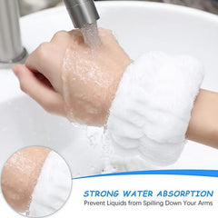 Absorbent Wrist Wash Band Towel Face Washing Wristbands Straps