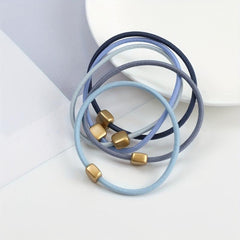 25pcs Women's Square Hair Tie Head Rope Rubber Band Hair Accessory