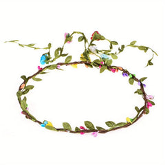 Floral Wreath Headband Boho Style Bridal Hair Accessories