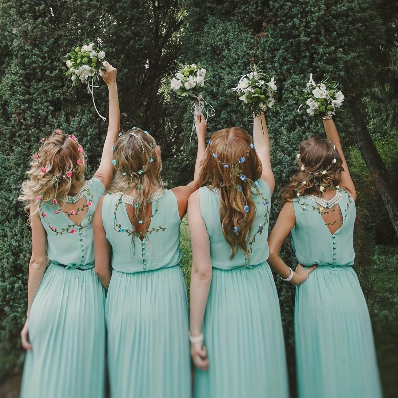 Floral Wreath Headband Boho Style Bridal Hair Accessories