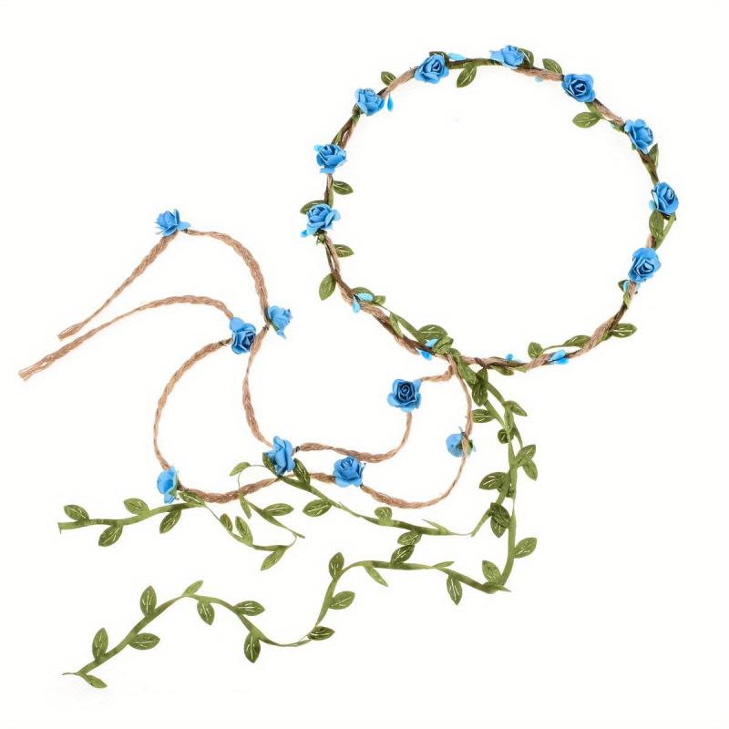 Floral Wreath Headband Boho Style Bridal Hair Accessories