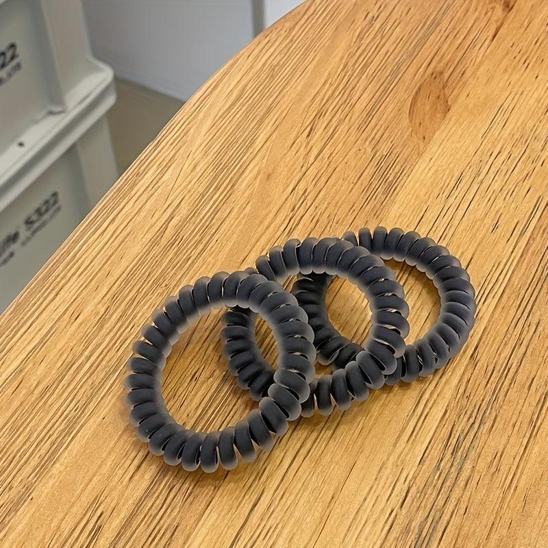 Frosted Spiral Hair Tie Elastic Coil Hair Tie Style Hair Rope