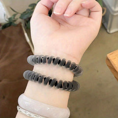 Frosted Spiral Hair Tie Elastic Coil Hair Tie Style Hair Rope