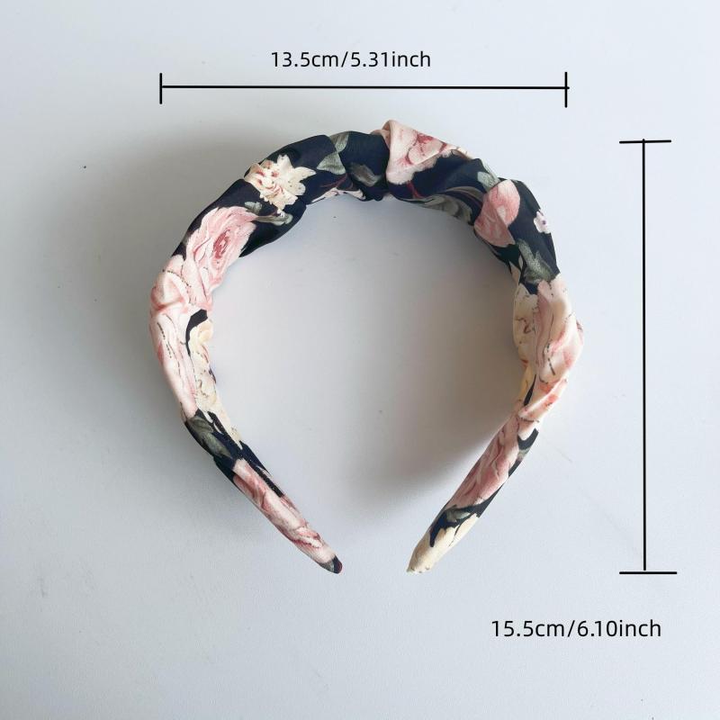 Flower Vintage Headband Floral Pattern Hair Band Hoop Hair Accessories