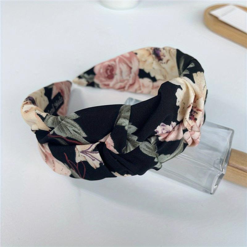 Flower Vintage Headband Floral Pattern Hair Band Hoop Hair Accessories