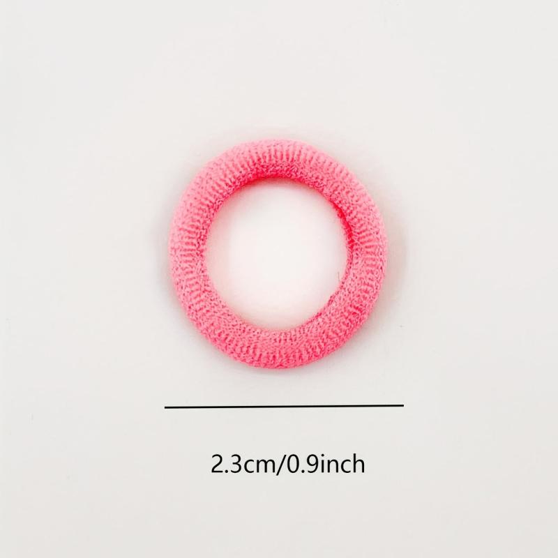 50pcs Small Candy Rubber Band Hair Rope Elastic Ponytail Holder Hair Accessories