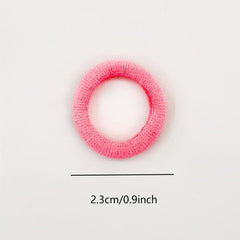 50pcs Small Candy Rubber Band Hair Rope Elastic Ponytail Holder Hair Accessories