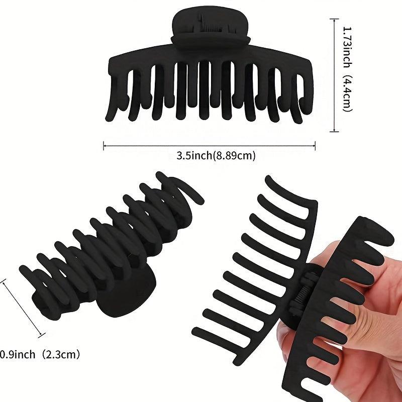 Matte Hair Claw Clip Non Slip Strong Hold Grip Hair Jaw Clip