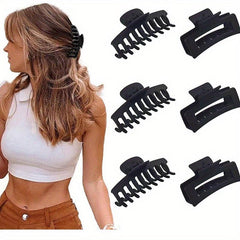 Matte Hair Claw Clip Non Slip Strong Hold Grip Hair Jaw Clip