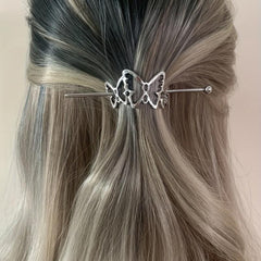 Butterfly Hair Slide Stick Hair Pin Barrette Hair Bun Maker Clip