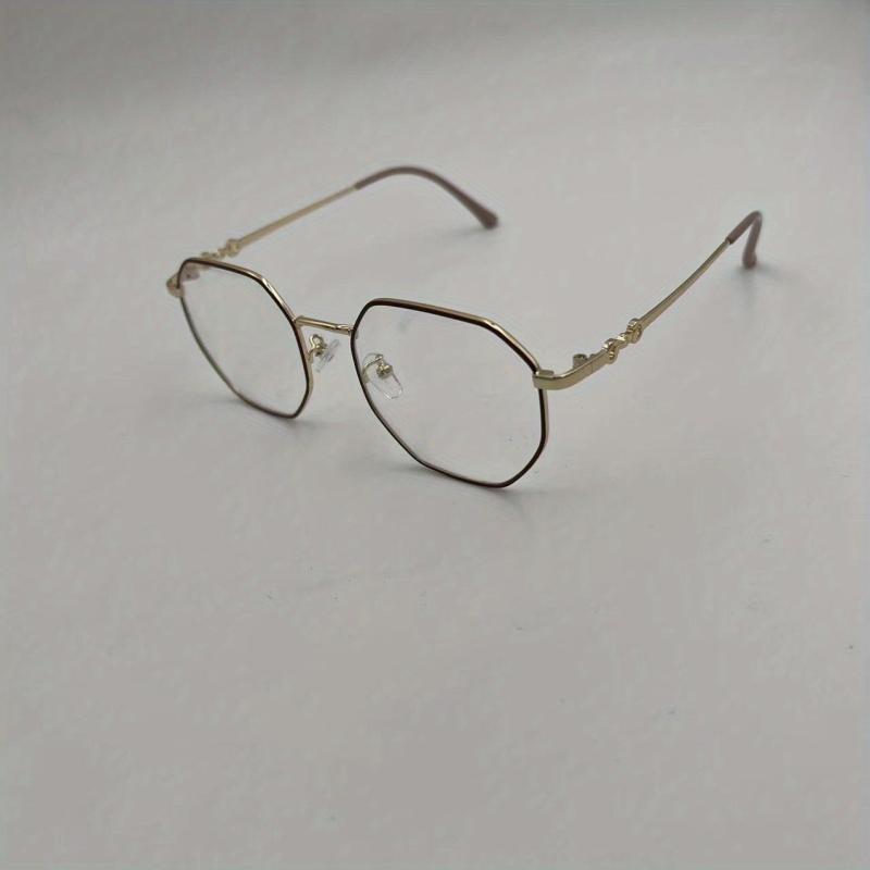 Polygonal Anti Light Glasses For Women Men Students