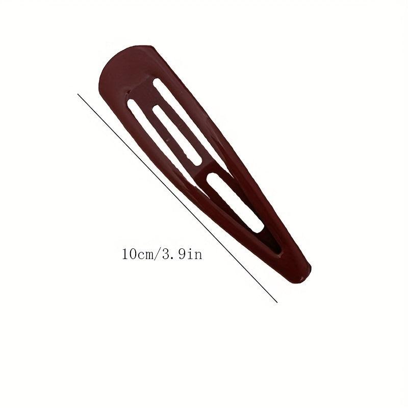 4pcs Large Glossy Snap Clip Hair Clip for Women Girls Baby
