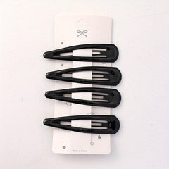 4pcs Large Glossy Snap Clip Hair Clip for Women Girls Baby
