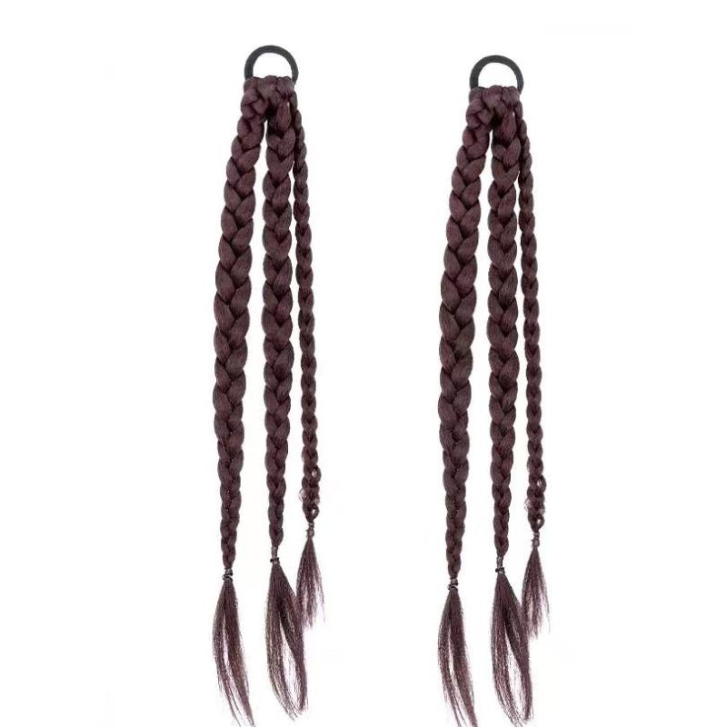 Y2K Hair Ring Ponytail Braiding Hair Wig Headpiece Hair Accessories