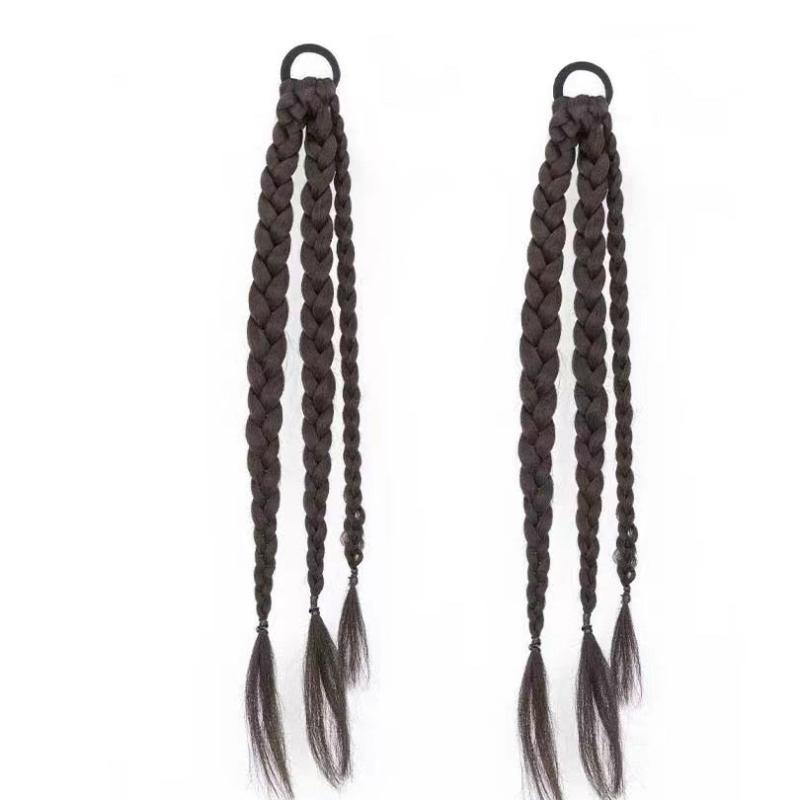 Y2K Hair Ring Ponytail Braiding Hair Wig Headpiece Hair Accessories