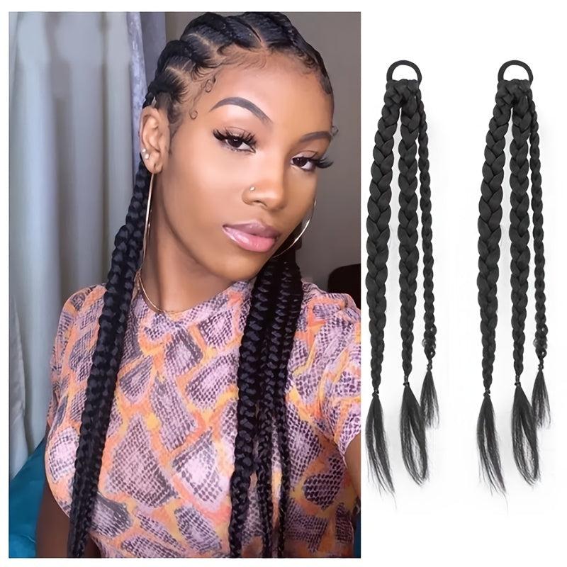 Y2K Hair Ring Ponytail Braiding Hair Wig Headpiece Hair Accessories