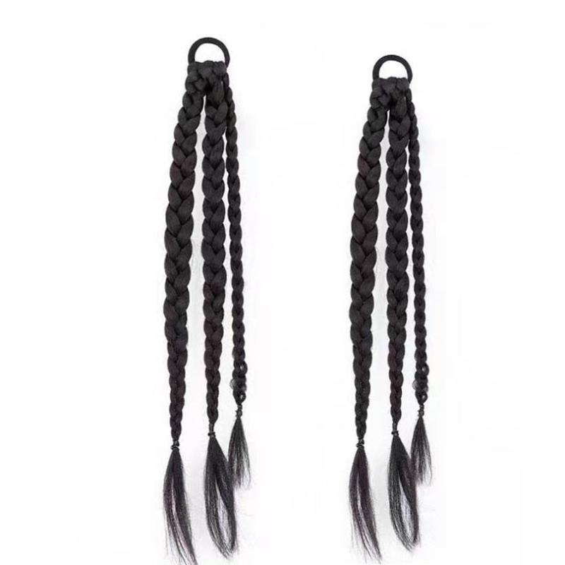Y2K Hair Ring Ponytail Braiding Hair Wig Headpiece Hair Accessories
