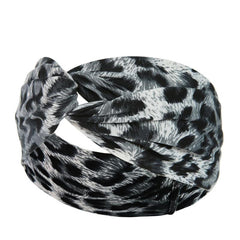 Bohemian Flower Printed Hair Band Knitted Headband Sweat-absorbing