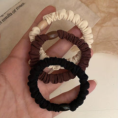 3PCS Solid Scrunchies High Elastic Hair Ties Hair Rope Girls Hair Accessories