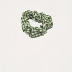 8pcs Plaid Scrunchies Hair Tie Colorful Elastic Ponytail Holder