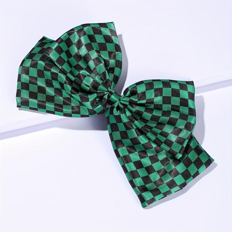 Plaid Pattern Bow Hair Clip French Barrette
