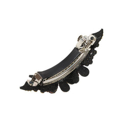 Rhinestone Double Flower Hair Clip for Women Girls Large Duckbill Clip Hairpin