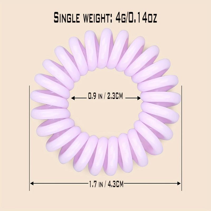 2pcs Spiral Hair Tie Coil Ponytail Holder Hair Accessories