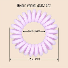 2pcs Spiral Hair Tie Coil Ponytail Holder Hair Accessories