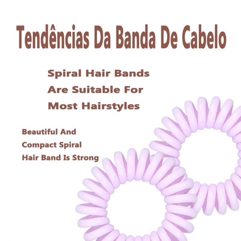 2pcs Spiral Hair Tie Coil Ponytail Holder Hair Accessories
