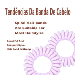 2pcs Spiral Hair Tie Coil Ponytail Holder Hair Accessories