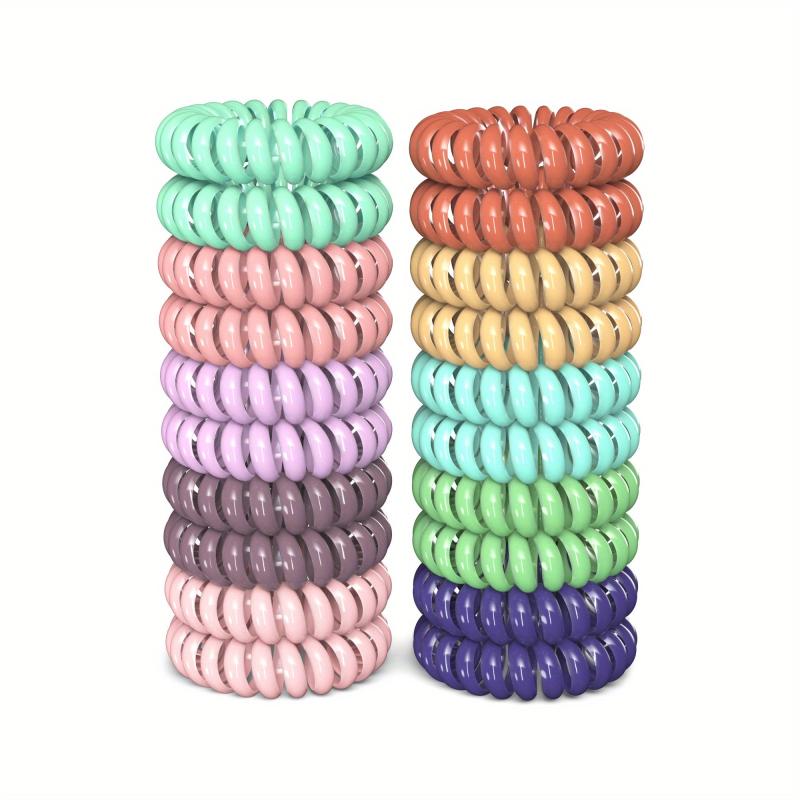 2pcs Spiral Hair Tie Coil Ponytail Holder Hair Accessories