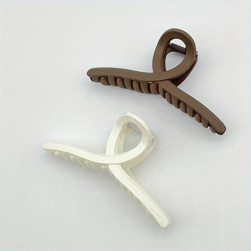 Matte Flower Hair Claw Clip Matte Heart Non Slip Strong Hold Grip Hair Jaw Clip