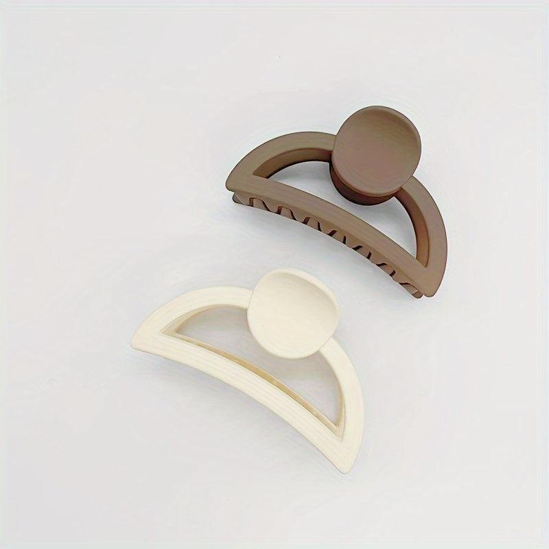 Matte Flower Hair Claw Clip Matte Heart Non Slip Strong Hold Grip Hair Jaw Clip