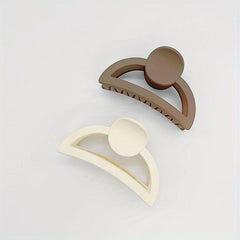 Matte Flower Hair Claw Clip Matte Heart Non Slip Strong Hold Grip Hair Jaw Clip