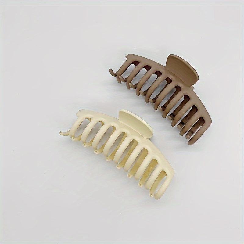 Matte Flower Hair Claw Clip Matte Heart Non Slip Strong Hold Grip Hair Jaw Clip
